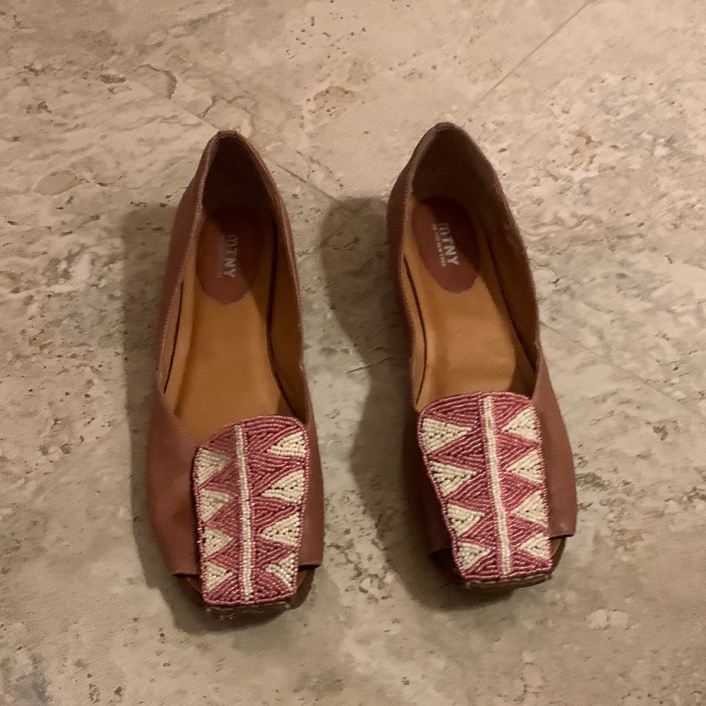 MTNY beaded Flats